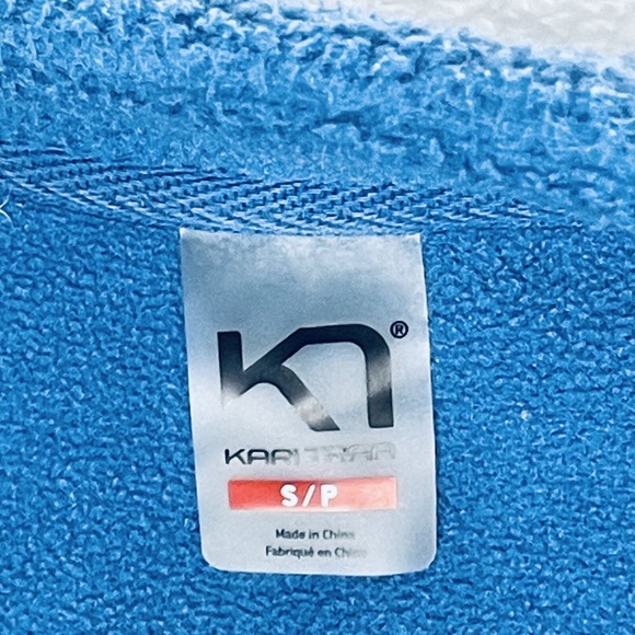 Kari Traa Sweater Women's S Blue Fleece Full Zip Side Pocket Zipper Collar - Picture 2 of 16